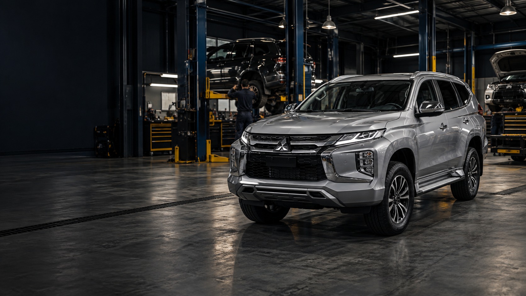 Mitsubishi 4x4 na Oficina On The Road